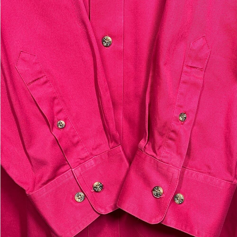 Ariat Solid Twill Classic Fit Button Down Shirt M… - image 5